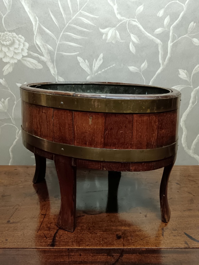 A Mahogany and Brass Bound Wine Cooler Jardiniere  (4).jpg